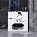 umbrella shelf placed corner of the door